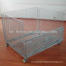1200MMx800MMx800MM Galvanized Foldable Steel Wire Container